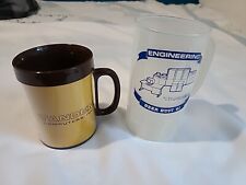 2 Vtg Tandem Computers  Mugs USA 1 Thermo Serve plastic & Engineering Cup Mug picture