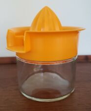 Citrus Juicer MID CENTURY Gemco Reamer Orange Lid Glass Jar Manual Kitchen picture