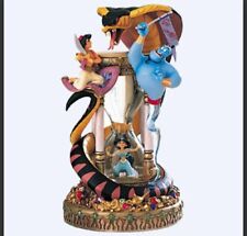 1992 Disney Aladdin Hourglass Musical LightUp Snow Globe Arabian Nights 