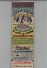 1930s Matchbook Cover Crown Match Co Frank Kerwin's Merry Go Round Hollywood CA picture
