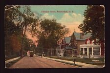 POSTCARD : NEW YORK - AMSTERDAM NY - DIVISION STREET 1914 VIEW picture
