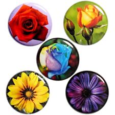 Pretty Rose Pin Buttons Beautiful Flower Backpack Pins Cute Flowers Gift 1 P29-5 picture