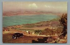 Lake Elsinore California Union Oil Co Vintage Car Postcard 1950s picture