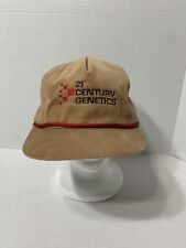 VINTAGE 21st Century Genetics Corduroy Snapback K-PRODUCTS Cap Hat HTF Iowa USA picture