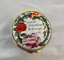  Halcyon Days Robert Browning Grow Old with Me Enamel Box picture