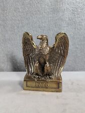 Vintage 1776 Brass Eagle United States 1776 Bird Statue 6.5” Tall picture