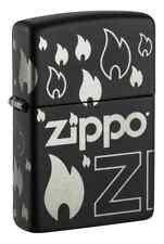Zippo 48908, Zippo Flame Design Laser 360 Windproof Lighter, NEW picture