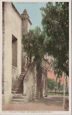 Old Stairway San Gabriel Mission, California CA c1920s Postcard UNP 6937b MR ALE picture