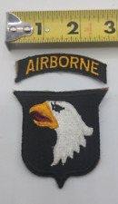 WWII/2 US Army 101st Airborne Division patch with un-attached tab. picture