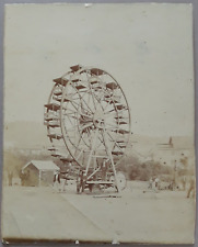 1890s Large Ferris Wheel Mounted Photograph Kane PA Brockwayville PA B3-21 picture