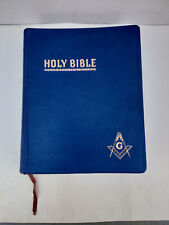 Masonic Holy Bible Red Letter Edition Cyclopedic Blue Ribbon 1951 picture