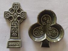 Celtic Cross and Shamrock/ knock pottery/Ireland picture