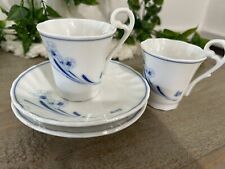 TACHIKICHI  CORP. VINTAGE PORCELAIN TEA SET OF TWO CUP AND SAUCERS picture