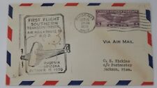 Phoenix Arizona to Jackson Mississippi October 15 1930 first flight airmail picture