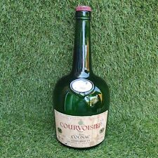 Vintage Large 3L Empty COURVOISIER COGNAC Green Glass Bottle Man Cave Bar Home picture