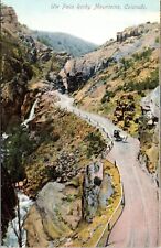 C.1910s Rocky Mountains Ute Pass Horse & Buggy Highway Colorado Postcard A321 picture