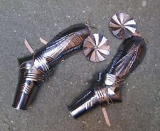 Medieval Knight Late Gothic Pair Of Full Hand Armor Pauldrons Bracers Basegews picture