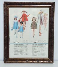 Simplicity Pattern Co. August 1968 Framed Page Patterns 7517 & 7612 Coat 13