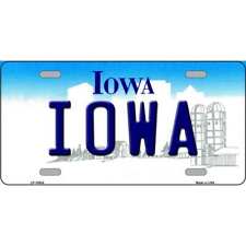 Iowa Novelty Metal Vanity License Plate Tag LP-10934 picture