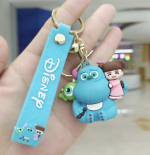 New Disney Monsters, Inc. Sulley&Mike&Boo PVC Hanger Pendant Keychains Key Rings picture