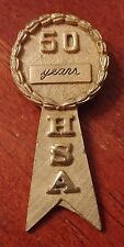 Vintage HSA Pin 50 Years golden lapel brooch pin picture