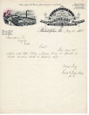 RARE 1886 Providence Dye Works Letterhead Referencing 