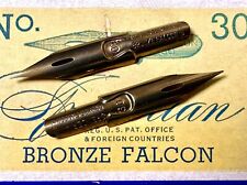 Two Vintage Spencerian Bronze Falcon No. 30 Dip Pen Nibs picture