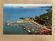 Postcard Sausalito CA California Aerial View Marina San Francisco Skyline picture