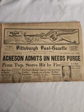1953 January 1 Pittsburgh Post-Gazette Acheson Amits UN Needs Purge (MH50) picture