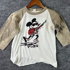 Vintage 80’s Disney Mickey Mouse Raglan T Shirt Women’s Medium Seaside Heights picture
