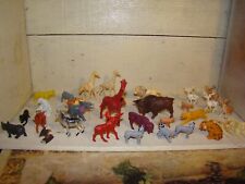 Vintage Lot of 31 Older Plastic Wild Animals 1-3 Inches Tall Remember These? picture
