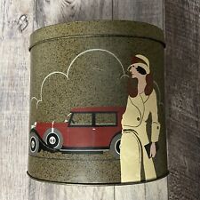 Vintage 20s Theme Woman Man Car Decorative Tin picture