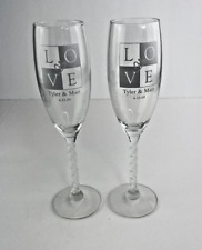 Tonner Dolls  2009 Convention Tyler & Matt Wedding Event Champagne Toast Glasses picture