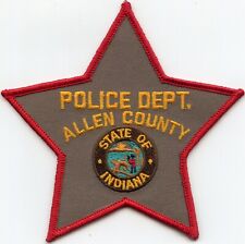 ALLEN COUNTY INDIANA red border POLICE PATCH picture