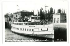 RPPC Greyline Sightseer Steamboat SEATTLE WA Washington Real Photo Postcard picture