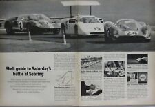 1966 Ford GT40 Print Ad; Sebring picture