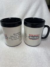 Vintage  Moorman’s Feed Company 1970s Thermal  Coffee Cups USA EUC  picture