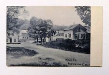 RPPC Main Street, Merrow, Connecticut, Postcard Cancelled June 1, 1918 Homes picture