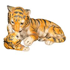 Vintage UCTCI (Japan) Tiger And Cub Ceramic Figurine picture