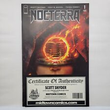 Nocterra #1 Variant BossLogic Cover Signed By Scott Snyder 2021 COA picture