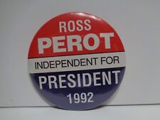Ross Perot 1992 Independent presidential pin back Campaign Button 2-1/4
