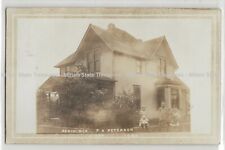 P.A. Peterson house residence, Kiron, Iowa; history photo postcard RPPC % picture