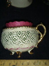 Vintage antique porcelain cup mug art nouveau German rs Prussia demitasse gold picture