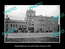 OLD 8x6 HISTORIC PHOTO OF DULUTH MINNESOTA THE FITGERS BREWERY PLANT c1910 picture