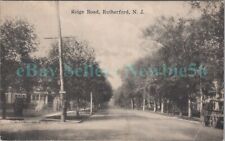 Rutherford NJ - VIEW DOWN RIDGE ROAD - Postcard picture