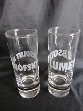 2 Rare Absolut Vodka Director/Filmmaker Aronofsky & Lumet Shooter/Shot Glasses picture