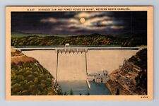 Hiwassee Dam NC-North Carolina, Hiwassee Dam, Power House, Vintage Postcard picture