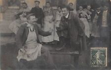 CPA 27 PHOTO CARD LOCATED IN LOUVIERS BUTCHERIE ALEXANDRE ALLAIS (BUTCHER IN DRESS picture