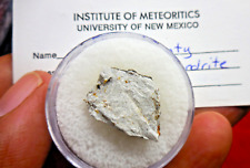 3.90 gram - NORTON COUNTY AUBRITE METEORITE - CRUSTED w/copy of UNM card picture