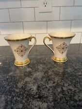 set of 2 LENOX DIMENSION COLLECTION ETERNAL ACCENT MUGs 2nd quality picture